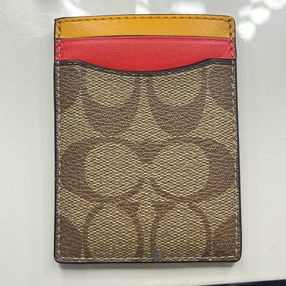 Coach credit card holder